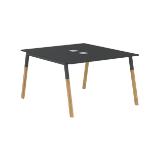 Переговорный стол FORTA Черный Графит-Черный Графит-Бук  FWST 1113 (1180x1346x733) в Пскове