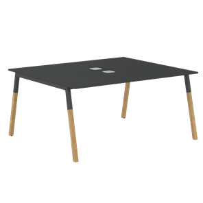 Переговорный стол FORTA Черный Графит-Черный Графит-Бук FWST 1513 (1580x1346x733) в Пскове