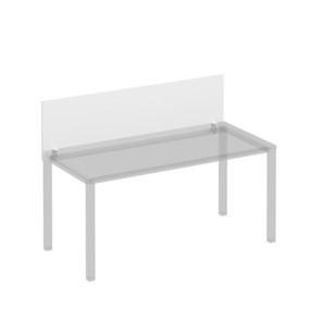 Экран для стола 160 на белом каркасе с кронштейнами Комфорт КФ, белый премиум (160x45x1.8) К.Б 843 в Пскове