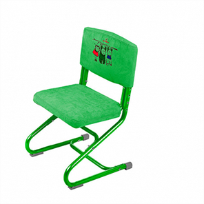 Чехол для стула СУТ 01-01 Зеленый, Замша в Пскове