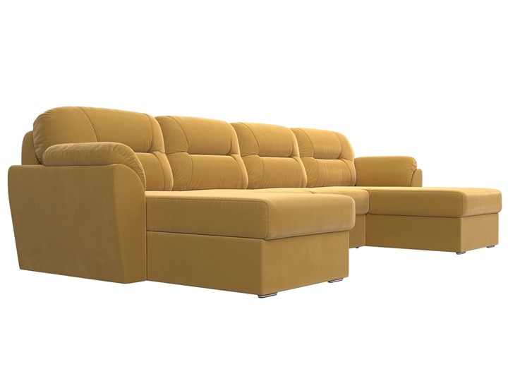П-образный диван Бостон, Желтый (микровельвет) в Пскове - изображение 4