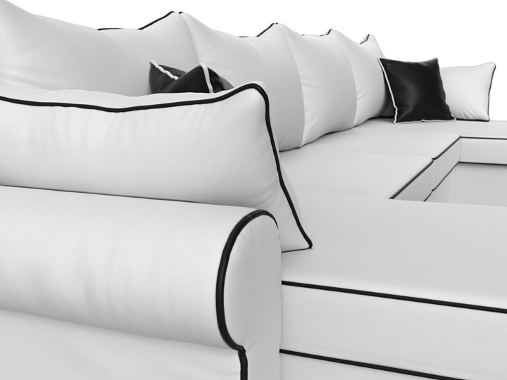 П-образный диван Элис, Белый (экокожа) в Пскове - изображение 5