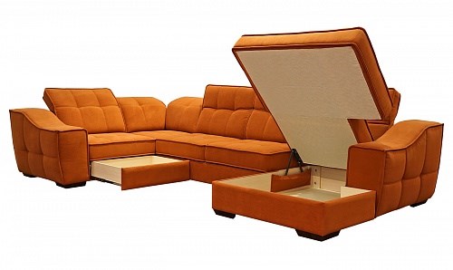 Угловой диван N-11-M (П1+ПС+УС+Д2+Д5+П1) в Пскове - изображение 1