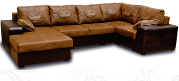 П-образный диван Плаза 405х210 в Пскове
