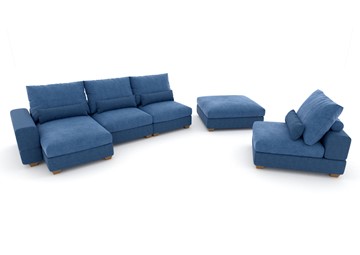 П-образный диван V-10-M П (П1+Д4+Д2+УС+ПС), Memory foam в Пскове - предосмотр 2