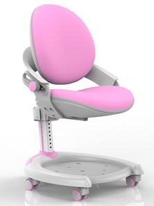 Растущее кресло Mealux ZMAX-15 Plus, Y-710 PN, белый металл, обивка розовая однотонная в Пскове