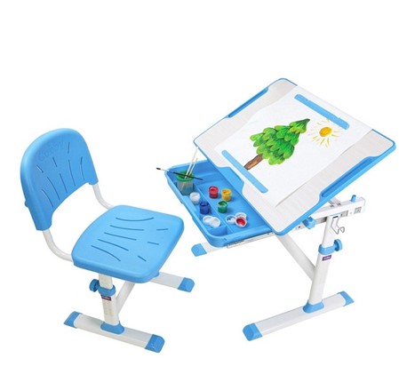 Стол растущий и стул Karo Blue в Пскове - изображение