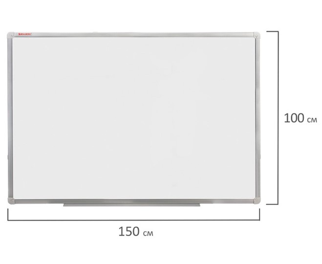 Доска магнитная настенная BRAUBERG 100х150 см, алюминиевая рамка в Пскове - изображение 8