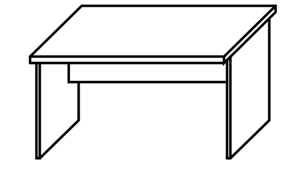 Письменный стол IMAGO-R СП-3.1 1400х600х755 в Пскове - изображение